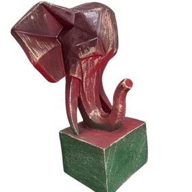 Resim Elephant Bookends Set, Unique Geometric Bookends, Cubic Bookends, Elephant Bookends, Polyester Bookends, Modern Elephant Bookends - Object-8 