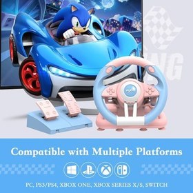 Resim PXN V3 Pro Pedallı Direksiyon, 180° Titreşim Geri Dönüş Yarış Direksiyonu, Vites Kürekleri, Direksiyon, PC, PS3, PS4, Anahtar için 