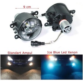 Resim Ford C-max 2008 Buz Mavisi Led Xenon Sis Farı Seti 