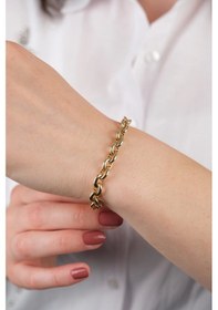 Resim 14 Ayar Altın Sıra Zincir Bileklik Gold Sarı Altın 