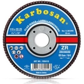 Resim Karbosan Flap Disk 180 Zr 40 Kum Zirkonyum (10 ADET) 