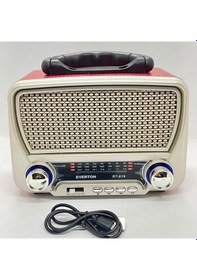 Resim Everton Rt-819 Güneş Enerjili Nostaljik Fm,aux,usb Müzik Çalar 