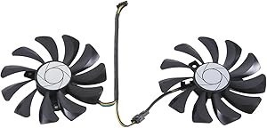 Resim Fangxuee Yeni 1 çift grafik kartı fanı 85mm Ha9010H12F-Z 4Pin soğutucu Fan değiştirme Gtx 1060 Oc 6G Gtx 960 P106-100 P106 Gtx1060 GTX960 