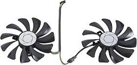 Resim Fangxuee Yeni 1 çift grafik kartı fanı 85mm Ha9010H12F-Z 4Pin soğutucu Fan değiştirme Gtx 1060 Oc 6G Gtx 960 P106-100 P106 Gtx1060 GTX960 