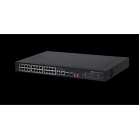 Resim Dahua PFS3226-24ET-240 24 Port MegaBit 24 Port PoE 240W +2 Port Combo SFP Rack Mount Switch 
