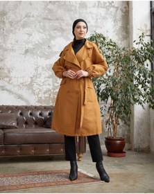 Resim Esre Store Tesettür Trençkot Camel 