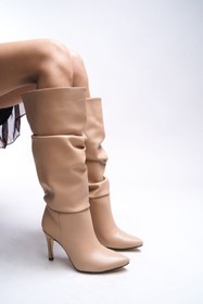 Resim Riccon Elizlaurel Kadın Körüklü Çizme 00123700 Ten Cilt 