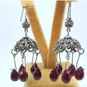 Resim Abajur Modeli Granat Taşlı Elişi Sallantılı F1600523 