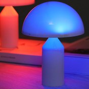 Resim 1 Parça 2*AA Pil Güçlü Mantar Gece Lambası, Dokunarak Renk Değiştirebilir Pat Işık, Ev Dekorasyonu Masaüstü Dekorasyonu, İç Mekan ve Dış Mekan Dekoratif Işık, Doğum Günü Tatil Hediyesi (Pil Dahil Değil) 
