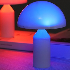 Resim 1 Parça 2*AA Pil Güçlü Mantar Gece Lambası, Dokunarak Renk Değiştirebilir Pat Işık, Ev Dekorasyonu Masaüstü Dekorasyonu, İç Mekan ve Dış Mekan Dekoratif Işık, Doğum Günü Tatil Hediyesi (Pil Dahil Değil) 