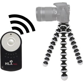 Resim Canon 760D İçin HLYpro Gorillapod Tripod + RC-6 Uzaktan Kumanda 