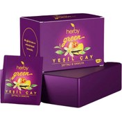 Resim HERBY Şeftali ve Vanilyalı Yeşil Çay 18'li 