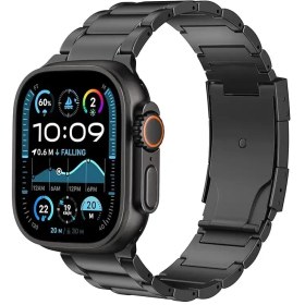 Resim Haino Teko Watch Ultra 2 Amoled Ekran WaterProof 3 Kordonlu Akıllı Saat 1Gb Hafıza Titanyum Siyah 