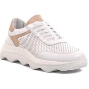 Resim Venüs Beyaz İçi Dışı Hakiki Deri Kadın Sneaker 