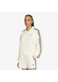 Resim Adidas Terry Towel V Neck Kadın Beyaz Sweatshirt Kd1401 Beyaz 