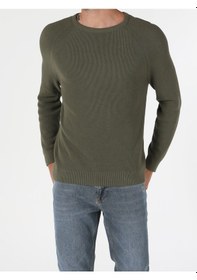 Resim Colin's Regular Fit Haki Erkek Kazak CL1054867_Q1.V1_KHA 