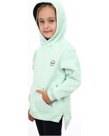 Resim Toontoy Kız Çocuk Nakışlı Sweatshirt Açık Mint Yeşili Mint 