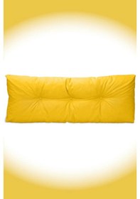 Resim Dış Ve Iç Mekan Palet Bahçe Balkon Havuz Başı Yat Minderi Koltuk Minderi Sırt Sari 