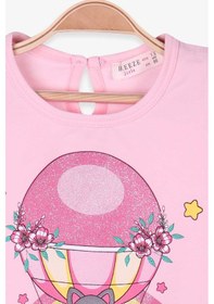 Resim Breeze Kız Bebek Kapri Taytlı Takım Balon Baskılı 18-24 Ay Pudra 