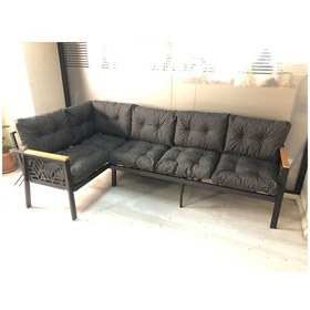 Resim Miami Melisa 3+2 Köşe Yön Değiştirilebilir Koltuk Takımı Balkon-bahçe-kafe-çay Seti Antrasit 