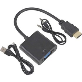Resim Maxgo 2114 HDMI To VGA Kablo Çevirici Dönüştürücü Receiver Uydu Ps3 Ps4 Xbox Pc Notebook 