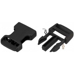 Resim Ortlıeb E51 Yan Serbest Bırakma Tokası(25mm) Siyah 