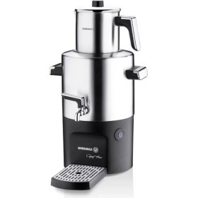 Resim Gri Çay Semaveri, Dayanıklı ve Şık, Pratik Kullanım Için Ideal 