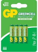 Resim GP Greencel R03 AAA Boy İnce Çinko Kalem Pil 4'lü Paket GP24G-U4 