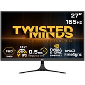 Resim Twisted Minds TM27FHD165IPS 27" FHD 165 Hz 0.5 ms HDMI DP HDR10 Fast IPS Çerçevesi̇z Gaming Moni̇tör Twisted Minds