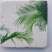 Resim Şeker Portakalım Dekoratif Figürlü Doğal Taş Banyo Gider Kapağı Süsü Tekli 10X10 cm 
