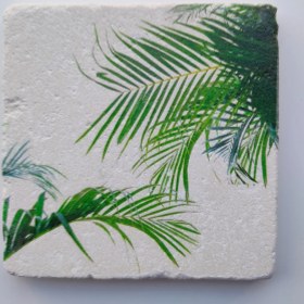 Resim Şeker Portakalım Dekoratif Figürlü Doğal Taş Banyo Gider Kapağı Süsü Tekli 10X10 cm 