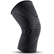 Resim Gajeena Koşu, Bisiklet Ve Spor İçin Silikon Dizlik - Esnek Ve Nefes Alabilir M Kumaş, Tekli Siyah-gri Gri 