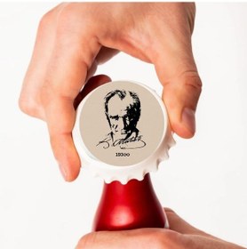 Resim Atatürk Tasarımlı Açacak Magnet 1 Adet 
