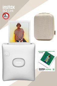 Resim Fujifilm Instax Sq Link Beyaz Ex D Akıllı Telefon Yazıcısı Ve Hediye Seti 3 