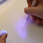 Resim Görünmez Kalem Seti Nötr Kalem Fısıldayan Kalem İfade Eseri Koyu Marker Siyah Kalem Küçük Işık ile Büyülü Kalem 