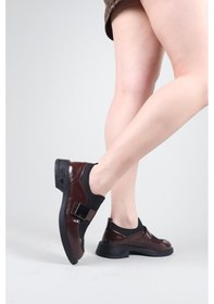 Resim Birikon Pabna Cilt-strech Garnili Loafer Kahverengi-8609 Haki 