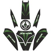 Resim Zx10R Siyah Yeşil Tank Pad Set 
