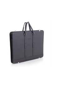 Resim Proje Çantası 40 X 56cm / 5cm Körüklü / Askılı / T Cetveli Takılabilir Suni Deri Siyah 