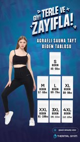 Resim Thermal Giyim Premium Agraflı Sauna Termal Tayt – Yüksek Bel, Terletici ve Vücut Şekillendirici - S 