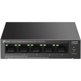 Resim Tp-Link 4 Port Poe+ 10-100-1000 Mbps Switch Metal Kasa 