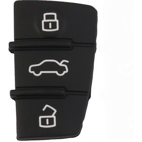 Resim A3 A4 A5 A6 A8 İçin Yedek Uzaktan Kumanda Anahtarı Lastik Pedi 