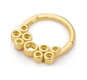 Resim Cherry By Özkonak Baloncuklu Helix Piercing Sarı 