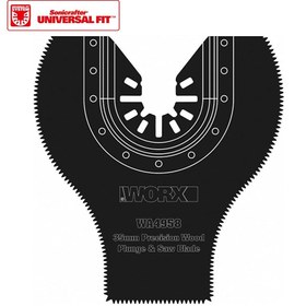 Resim WORX WA4958 Çok Amaçlı Raspalama Makinası İçin 35x80mm 180˚ Ahşap, Fiberglas, PVC Universal Dalma/Kesme Bıçağı 