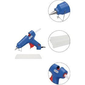 Resim 60 W Silikon Tabancası 11 Mm Silikon Uyumlu 5 Adet Hediye Silikon 