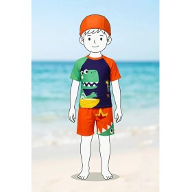 Resim Zuzunga Summer Dino Erkek Çocuk Mayo Takımı 