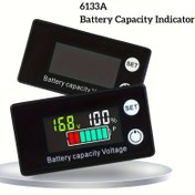Resim 6133A LCD Dijital Pil Kapasitesi ve Voltaj Ölçer - Kurşun Asit/LiFePO4 Pillere için Çift Ekranlı 8-100V Çift Hücre Test Cihazı, Ters Koruma Özellikli Araba Motosiklet Endüstriyel Güç Ölçer, Dayanıklı ABS Gövde 