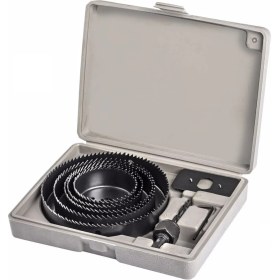 Resim Marsilyan 8 Parça Panç Seti Ağaç Kesme Testere Matkap Ucu Takımı Alçıpan Tavan Kesme 