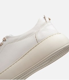 Resim Hotiç Kadın Deri Bej Kalın Tabanlı Spor Ayakkabı 