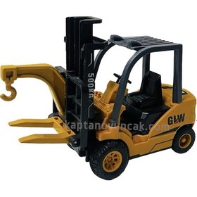 Resim Metal Sürtmeli Forklift Oyuncak 