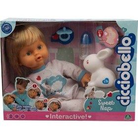 Resim İnteraktif Sesli Ve Işıklı Uyku Arkadaşı Oyun Bebeği Ciccibello 0 